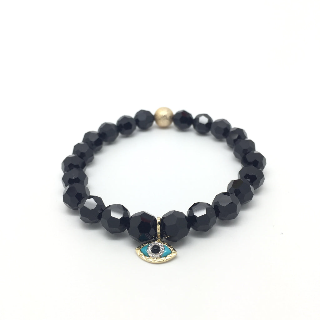 Evil Eye- Diamond Charm Single