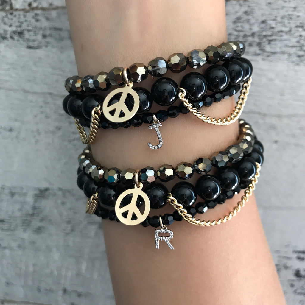 Diamond Initial/ Number Single