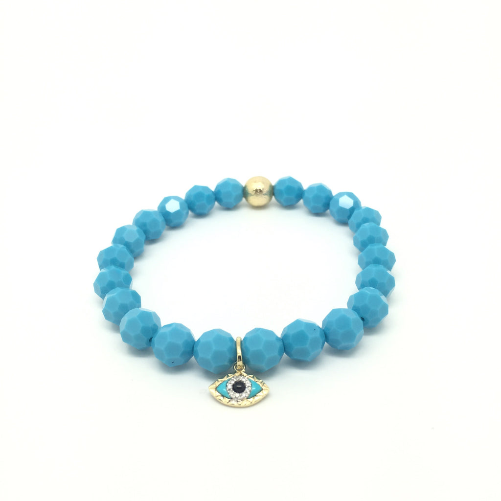 Evil Eye- Diamond Charm Single