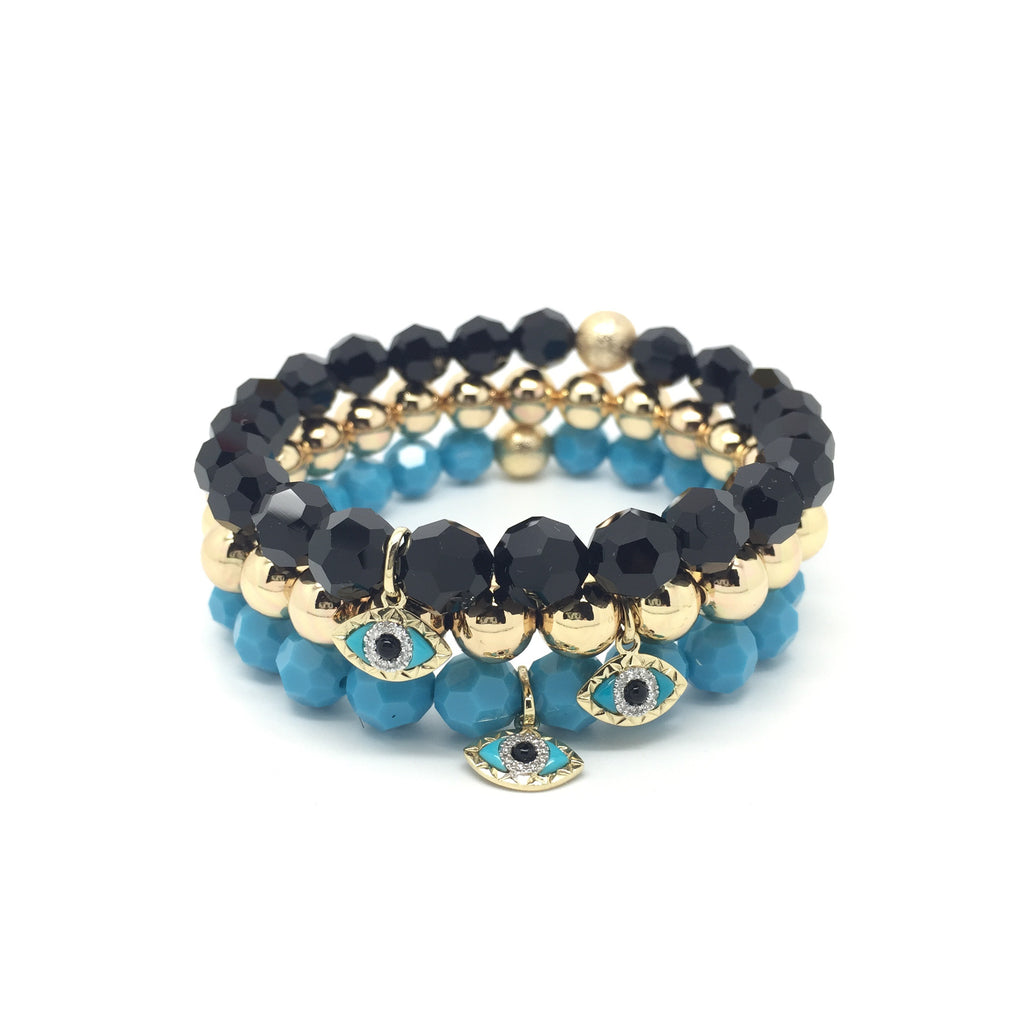 Evil Eye- Diamond Charm Single