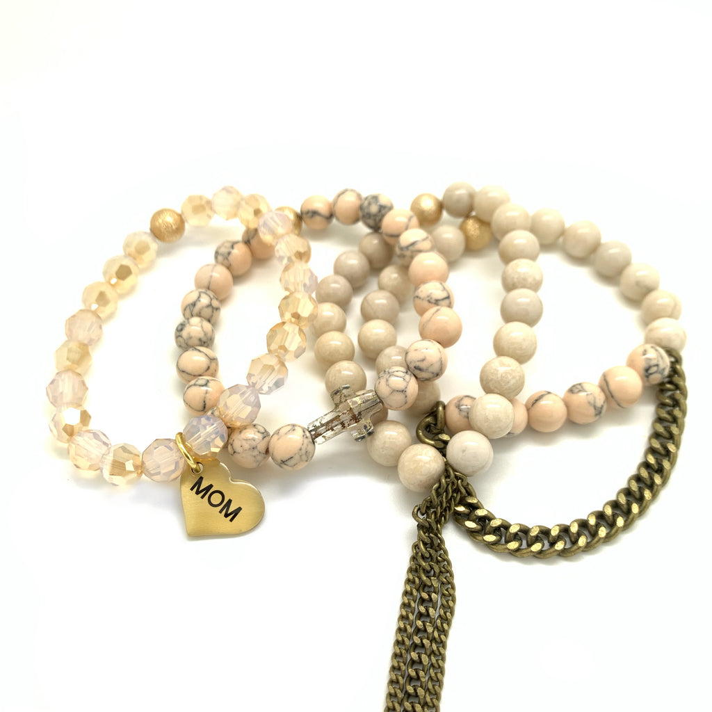 MOTHERS DAY STACK- Beige