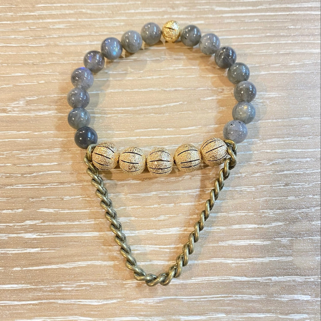 Grey & gold- triple stack