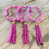 Hot Pink Tassel Single